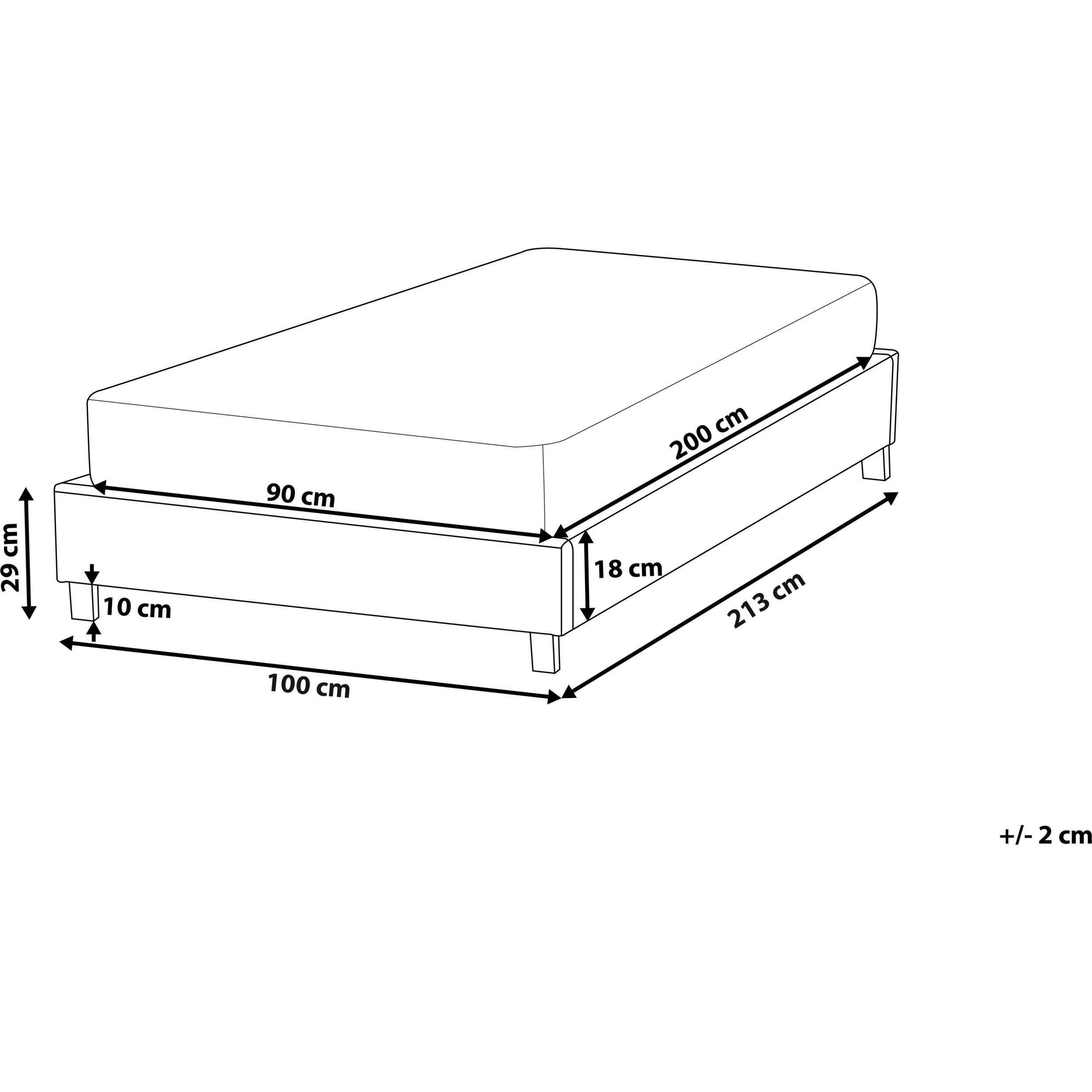 Thumbnail - Beliani, Bett, Roanne (90 x 200 cm)