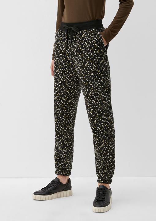 Immagine prodotto s.Oliver Hose Sweatpants mit Allovermuster (44)