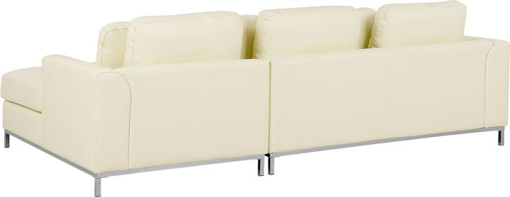 Produktbild Beliani Linkes Leder-Ecksofa beige Farbe OSLO (Ecksofa)