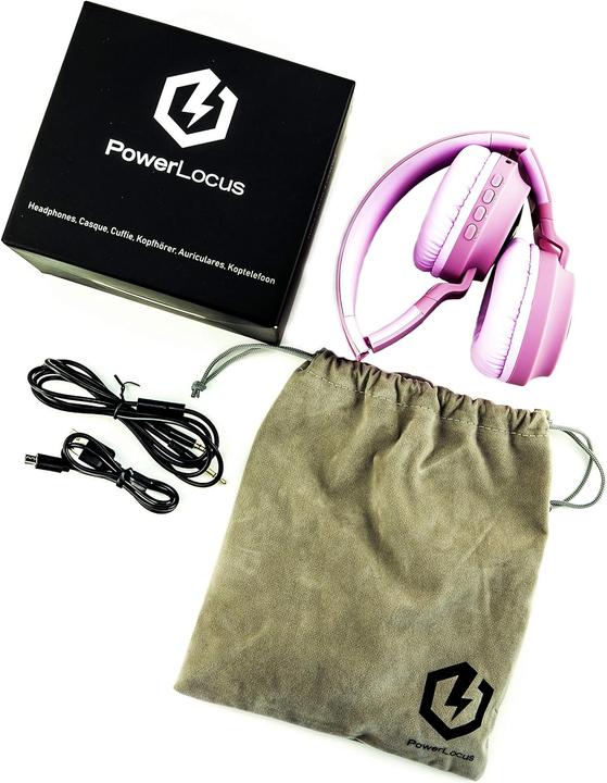 Produktbild PowerLocus Buddy Bluetooth-Kinderkopfhörer pink