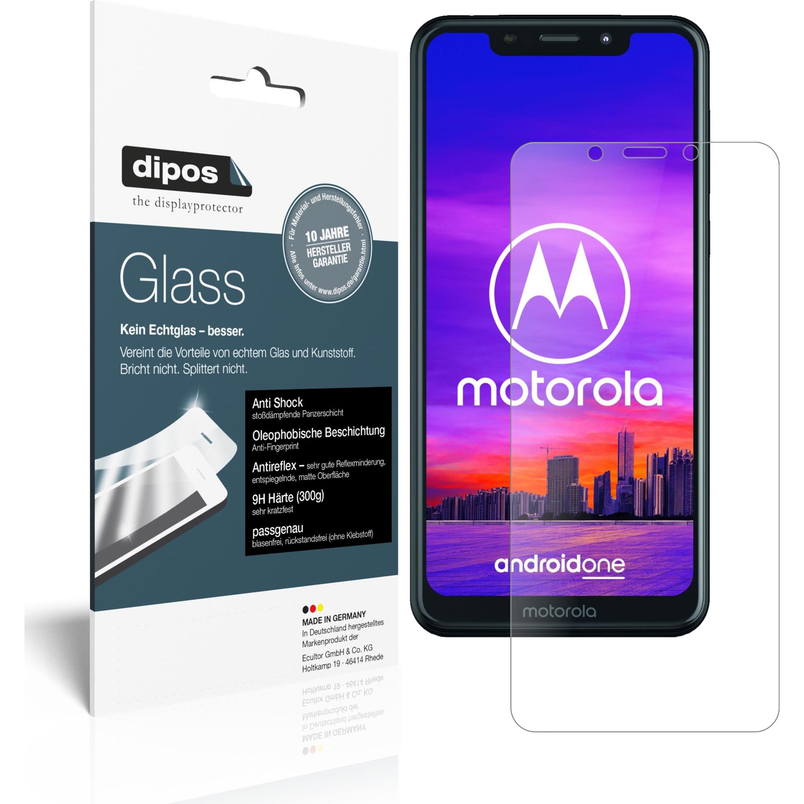 Dipos Displayschutz Anti-Shock (1 Stück, Motorola One), Smartphone Schutzfolie, Transparent