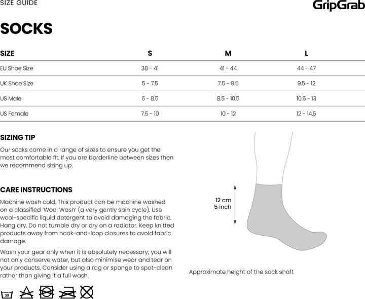 Produktbild GripGrab Merino Regular Cut Socks (S)