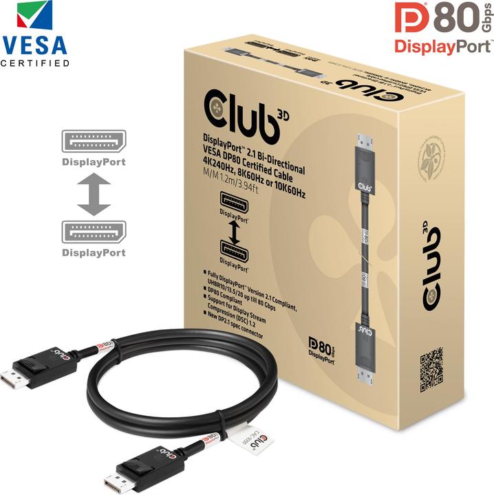 Produktbild Club 3D DisplayPort – DisplayPort (1.20 m)