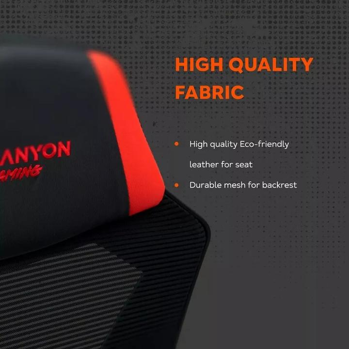 Produktbild Canyon Computerstühle / Schreibtische Gaming Stuhl Flow MCH01 Mesh Schwarz Rot