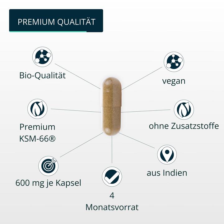 Produktbild Brandl Bio KSM 66 Ashwagandha Extrakt (1 Stück, Kapseln, 84.64 g)