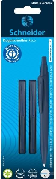 Immagine prodotto Schneider Biros Reco meccanismo retrattile M blu PU=2 pezzi in blister (Blu, 2 x)