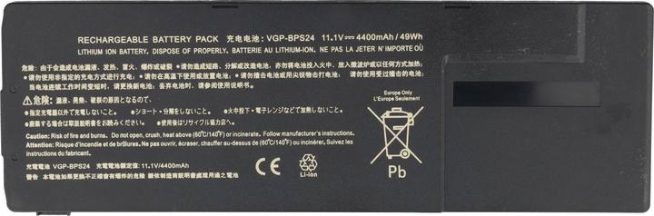 Actual product image Sony VGP-BPS24 (3 cubicles, 4200 mAh)