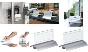 Produktbild Durable Tischnamensschild, Acryl mit Aluminiumfuss