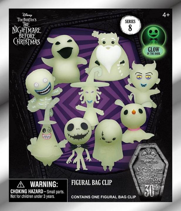 Immagine prodotto Monogram Nightmare Before Christmas 3D PVC-Taschenanhänger Glow in the Dark Serie 8 Display (24)