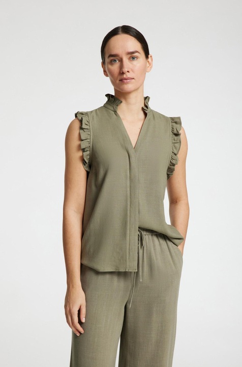Image du produit Selected Femme Slfviva Sl Ruffle Top Noos (34)