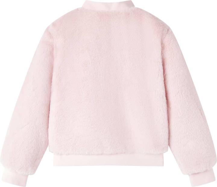 Produktbild vidaXL Kinderjacke Kunstpelz Zartrosa 128,Material: Kunstpelz (100 (128)