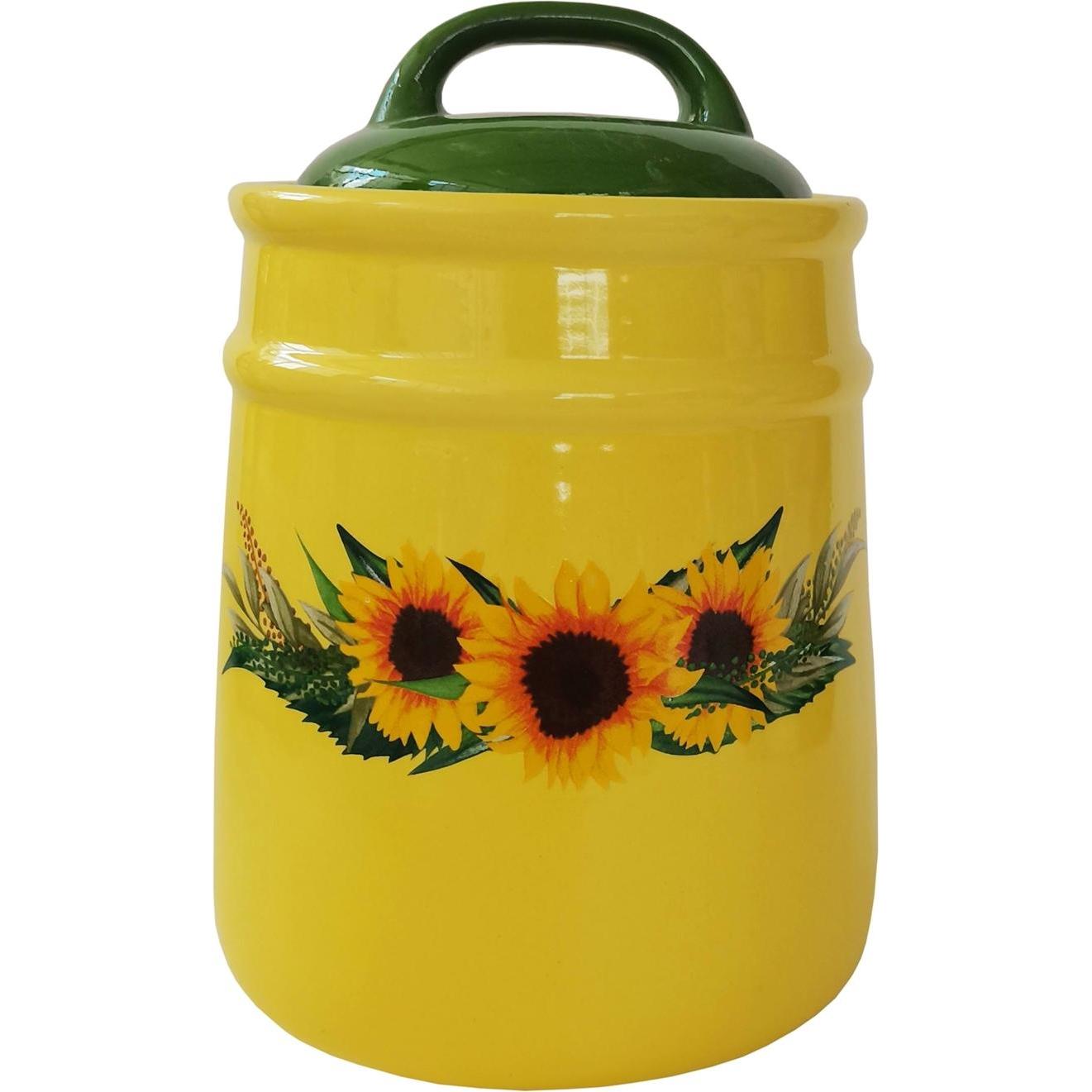 neuetischkultur Lebensmitteldose im Landhausstil 11 x 16 cm Sonnenblumen, Vorratsbehälter, Gelb