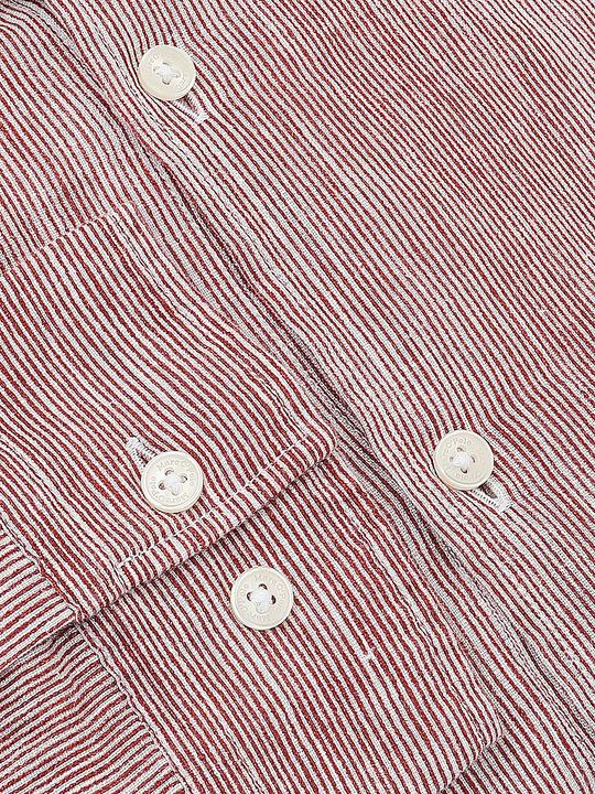 Actual product image Marc O'Polo Kent Collar Shirt Regular Fit Multi/Tall Poppy (XXL)