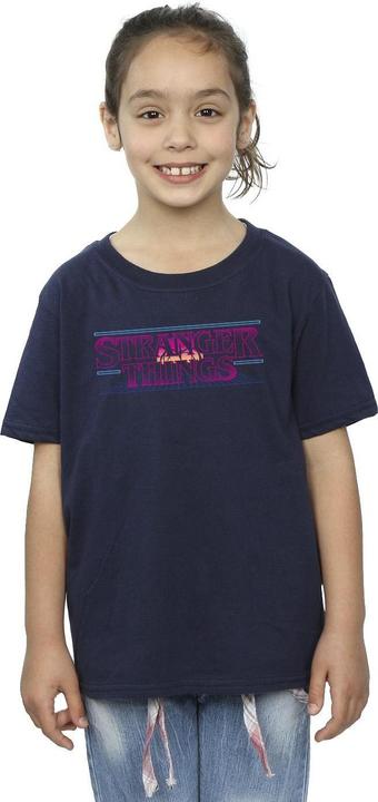 Produktbild Netflix Stranger Things Retro Title TShirt Mädchen