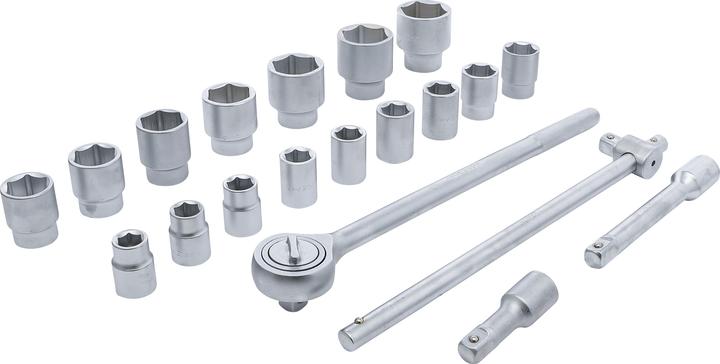 Immagine prodotto BGS Serie di bussole 20 mm (3/4") 19 - 50 mm 20 pz. (19 mm, 21 mm, 22 mm, 23 mm, 24 mm, 26 mm, 27 mm, 30 mm, 32 mm, 34 mm, 36 mm, 38 mm, 41 mm, 46 mm, 48 mm, 50 mm)