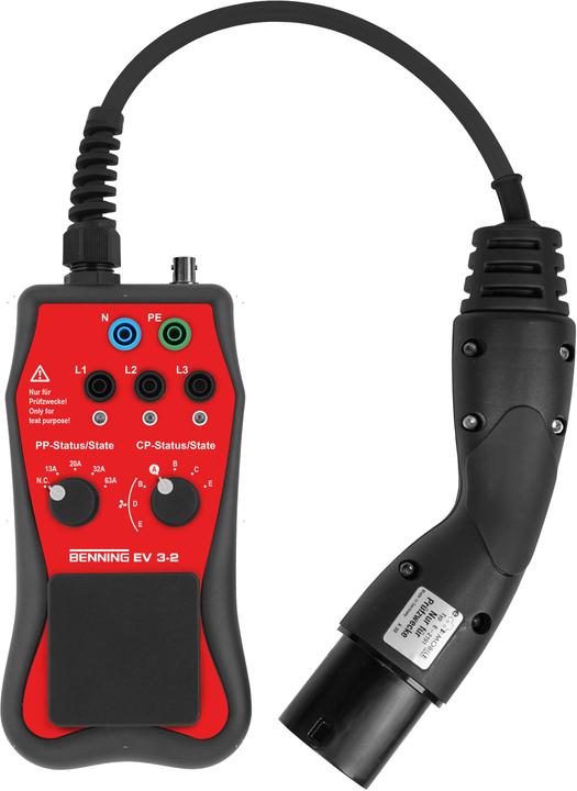 Benning 044169 EV 3-2 Adaptateur de mesure Adaptateur de mesure pour tester les stations de recharge (CAT II 300V)