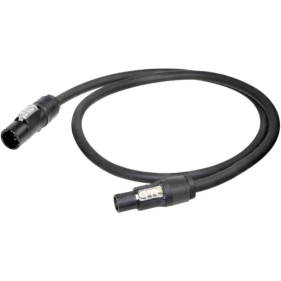 Neutrik 1027574 Strom Anschlusskabel Schwarz 15m (15 m), Stromkabel