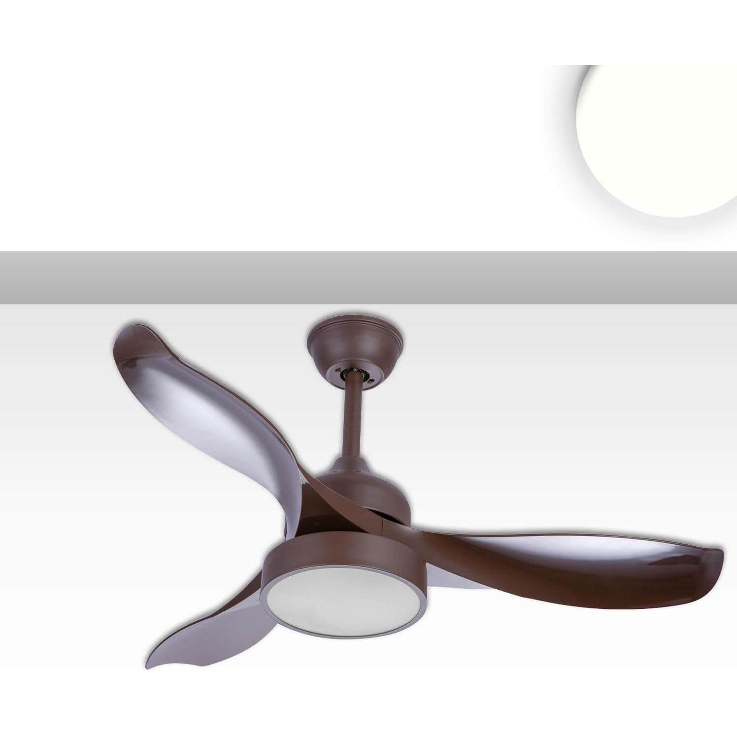 Isoled Deckenventilator 3-flüglig, 3 Stufen, Links-Rechtslauf, inkl. Fernbedienung, Ventilator
