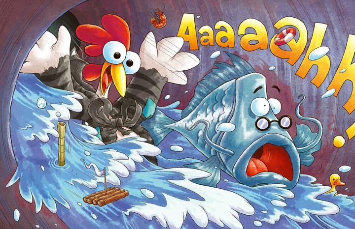 Image du produit Das Katzenhuhn: Was macht der Fisch auf dem Dach? (Allemand, Bernhard Hoëcker, Dominik Rupp, Eva von Mühlenfels, 2024)