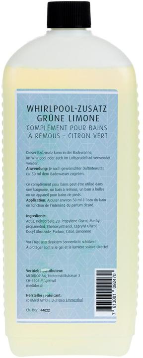Actual product image Medidor Whirlpool additive Green Lime 1 liter (1000 ml, Bath salts)