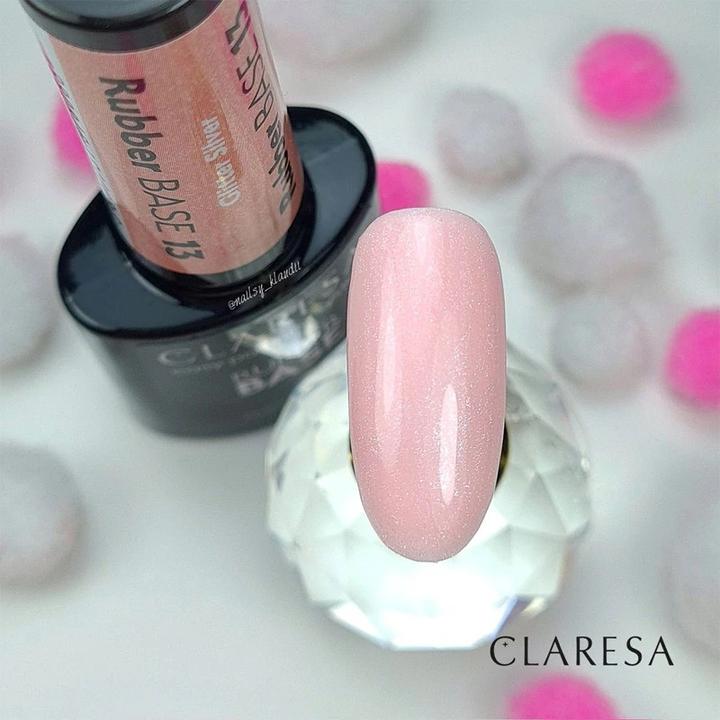Actual product image Claresa Rubber Base 5ml (Red, Base coat)