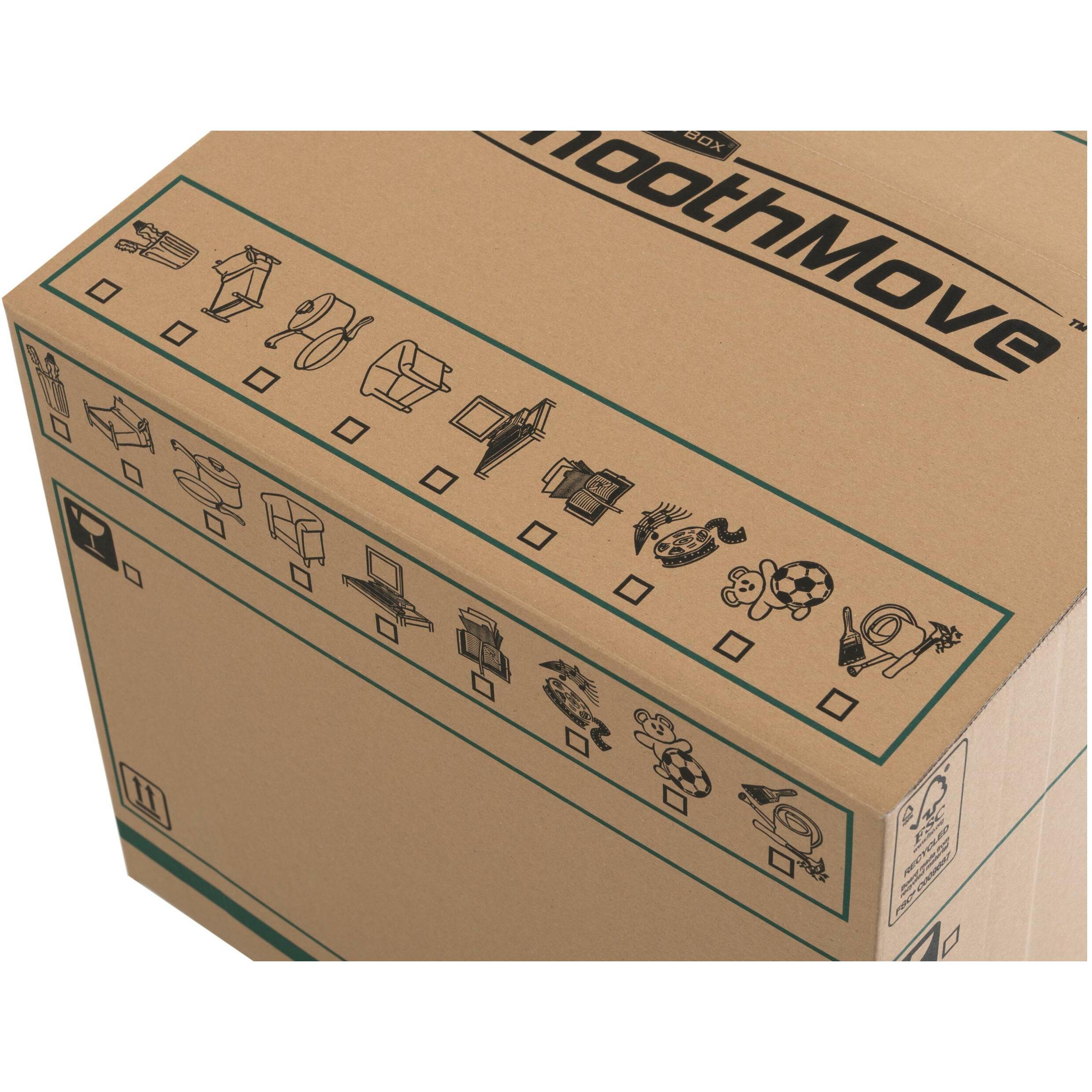 Thumbnail - Fellowes, Aufbewahrungsbox, Transit Umzugsbox 5er Set (412 x 480 x 470 mm, 85 l)