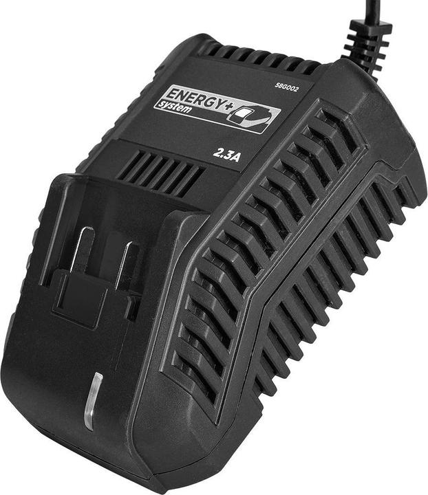 Actual product image Graphite Zestaw E+: podkaszarka (58G030) + akumulator 2ah + ładowarka 58G030-BC (Plastic knives)