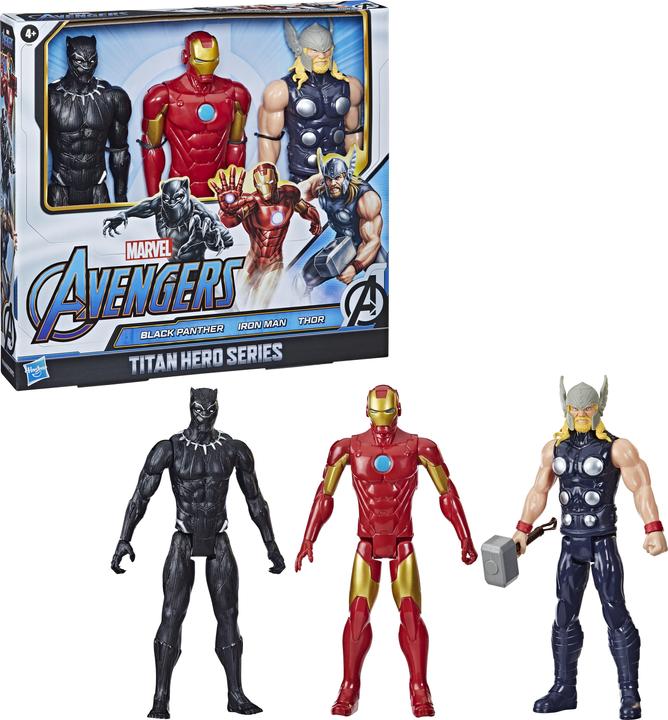 Actual product image Hasbro Black Panther Iron Man Thor