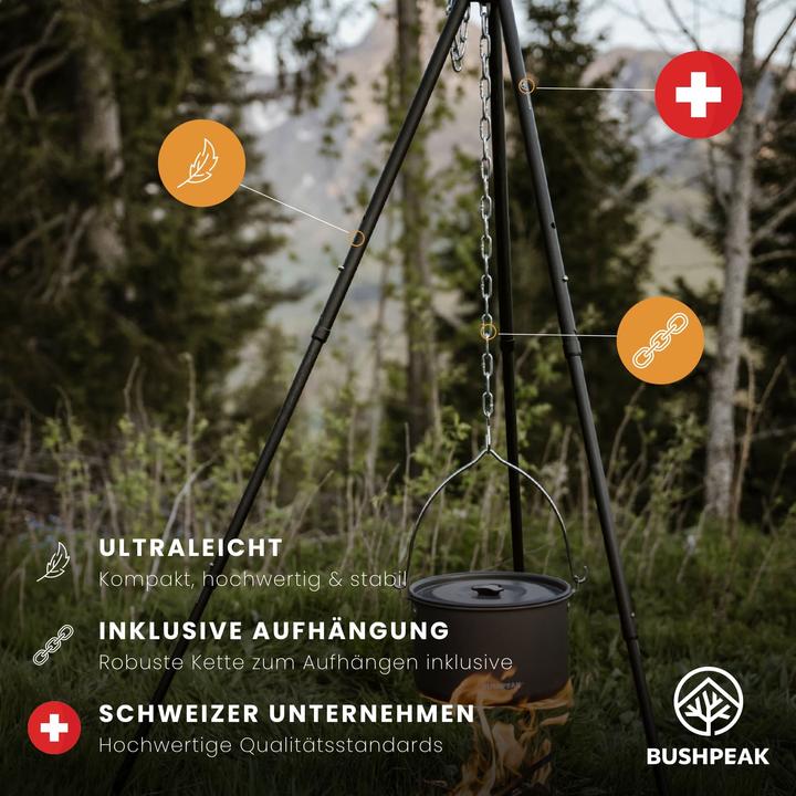Actual product image Bushpeak Tripod aluminium compact