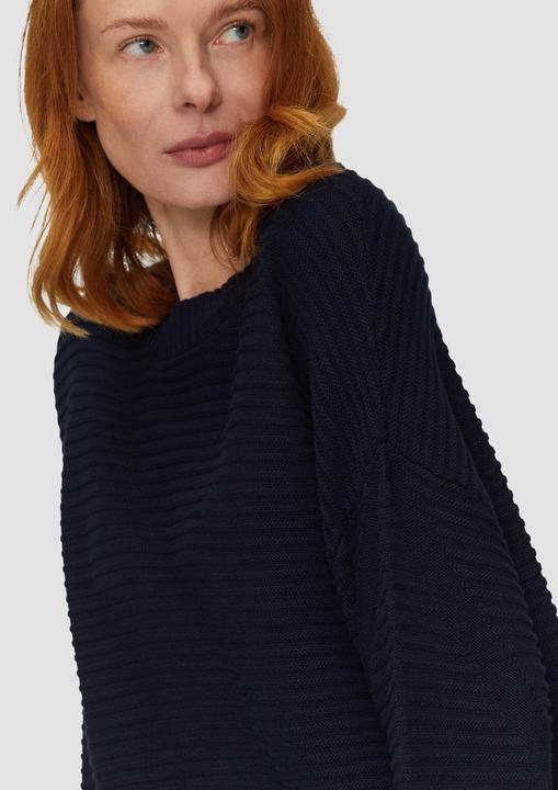 Produktbild S.Oliver Strickpullover Oversized Strickpullover mit Strukturdetails (34)