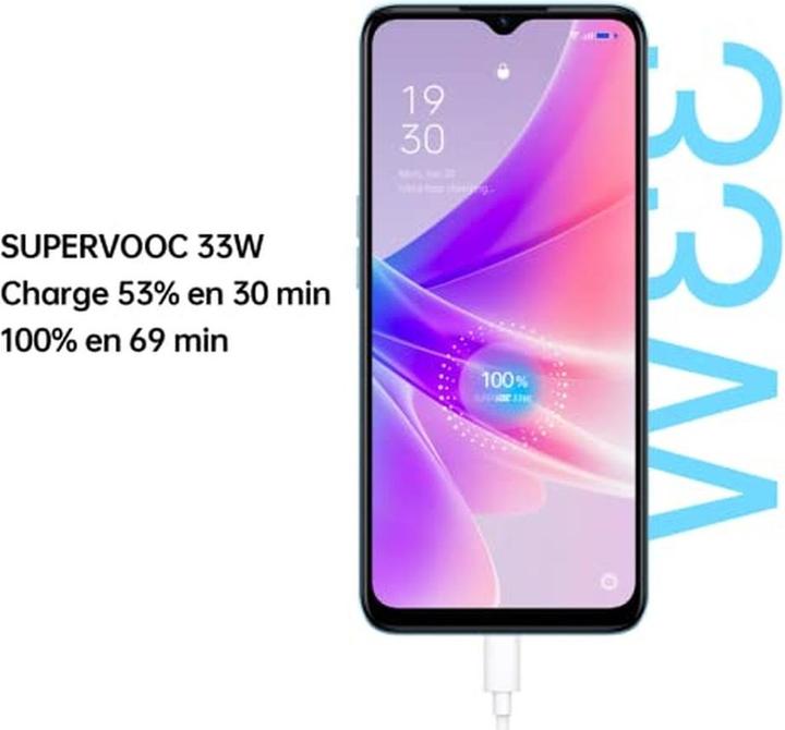 Productafbeelding OPPO - A77 5G 4/64GB oceaanblauw (128 GB, Oceaanblauw, 6.56", 5G)