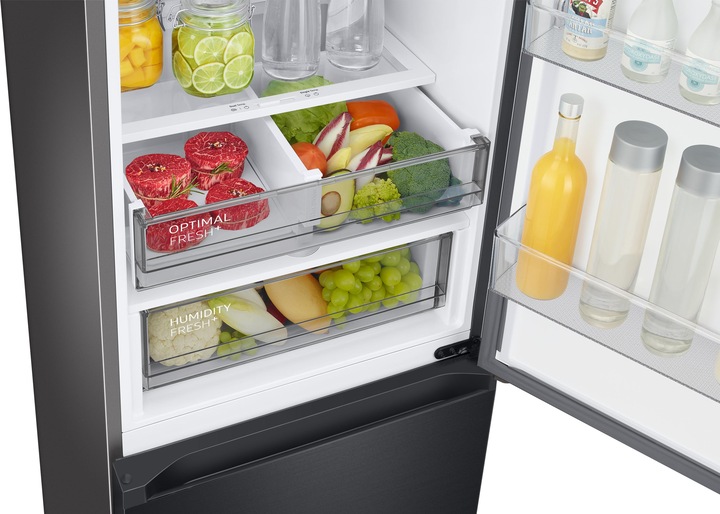 Produktbild Samsung Bespoke RB38C7B6BB1 schwarz Kühl- Gefrierkombination, schwarz (387 l)