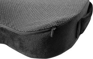 Produktbild Powerone Orthopädisches Kissen, druckfeste Kunststoffspitze, ergonomisch, schwarz, Memory-Schaum