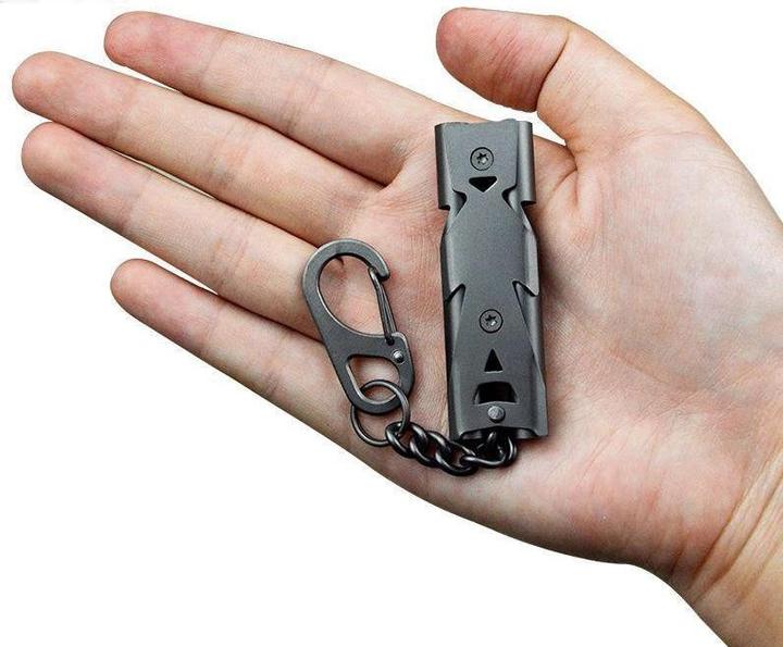 Actual product image Swissdetector Camping survival whistle