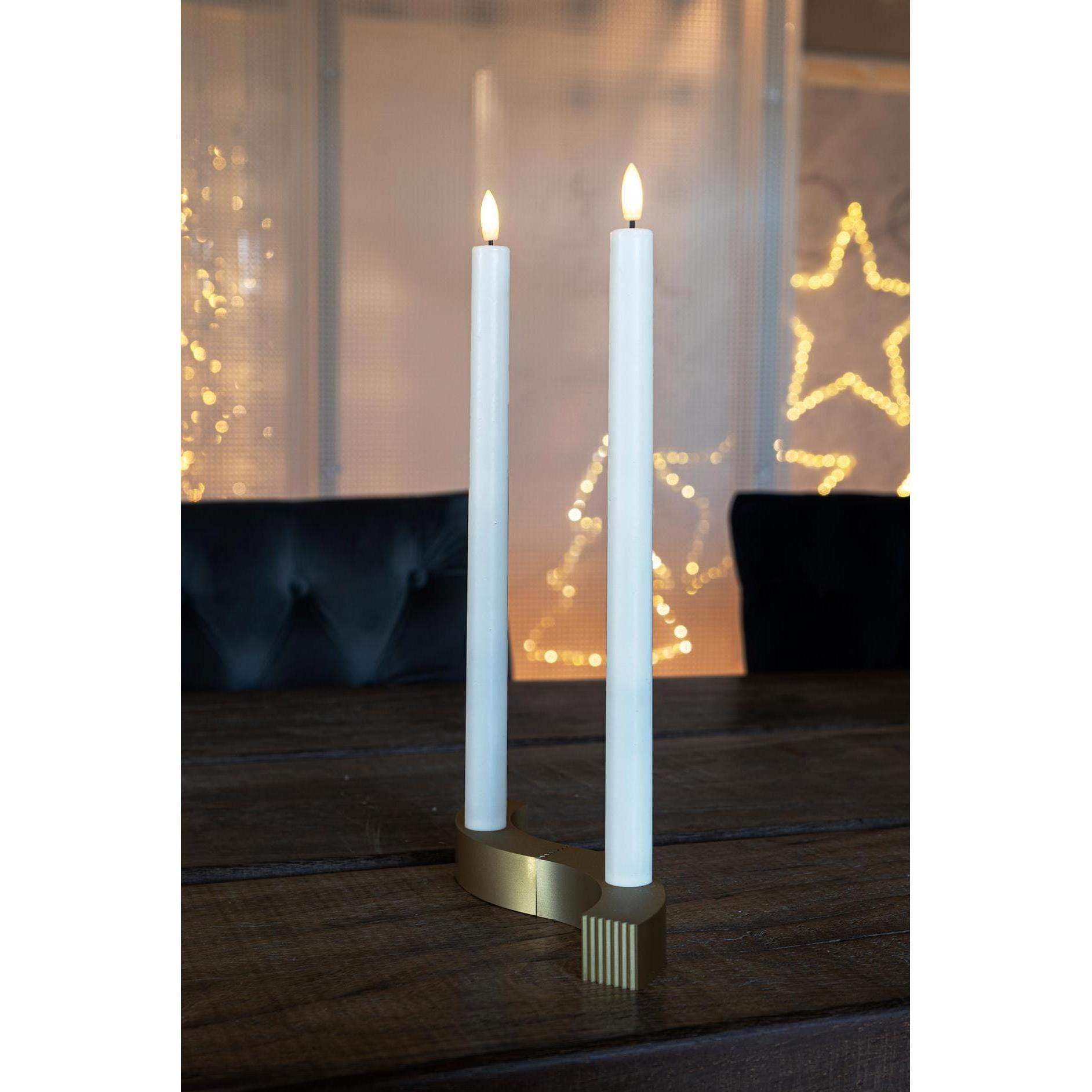Thumbnail - Sirius, LED Kerzen, LED-Kerzen Set Sille, 2 cm x 350 mm, Weiss, Wiederaufladbar (2 x)