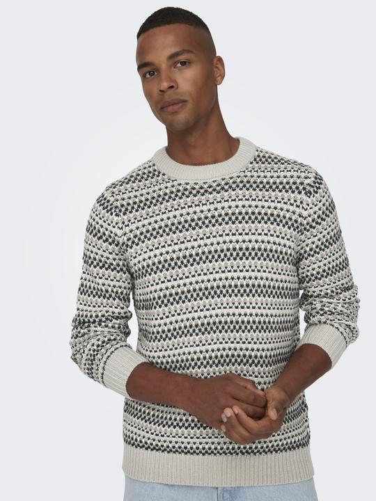 Actual product image Only & Sons ONSMUSA REG 3 STRUC CREW KNIT Strickpullover (XXL)