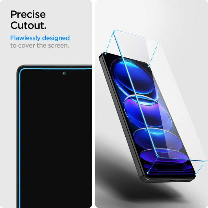 Actual product image Spigen Glas.TR Slim Xiaomi Redmi Note 12 Pro 5G/12 Pro+ Plus 5G 2szt./2pcs AGL06045 szkło hartowane (2 Piece, Xiaomi Redmi Note 12 Pro+ 5G)