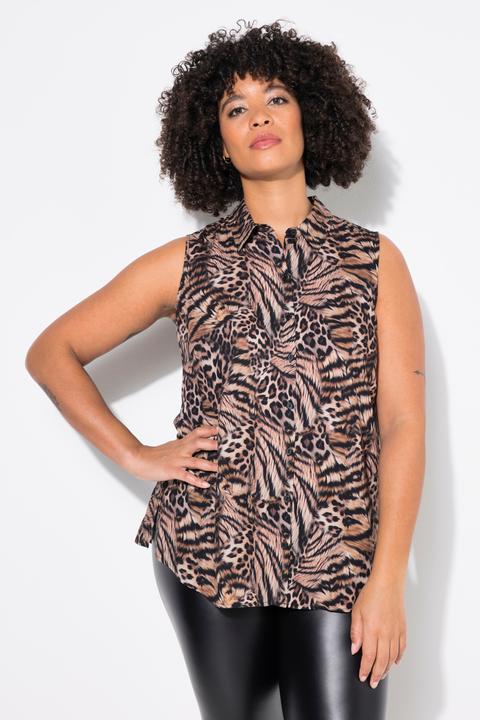 Produktbild Angel of Style Bluse, ärmellose A-Linie, Animalmuster (54)
