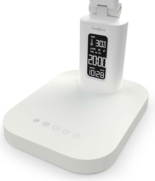 Produktbild Nedis LED-Schreibtischlampe | Dimmbar | 3 Licht-Modi | 220 lm | Wiederaufladbar | DimmSchalter | Wei (220 lm)