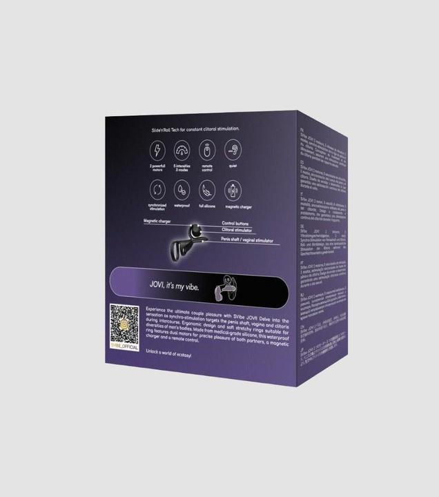 Produktbild Snail Vibe SVibe Snail JOVI PaarRing Schwarz (3.50 cm)