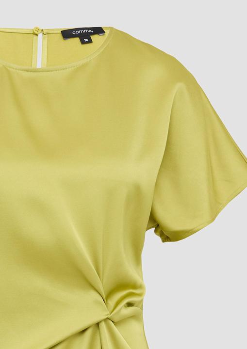 Actual product image Comma Kleid Fliessendes Satinkleid mit Knotendetail (38)