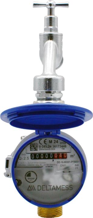 Produktbild Magni Deltamess Zapfhahnzähler TKS T90 smart M G 3/4 AGx110mm, Q3 2,5 cbm/h