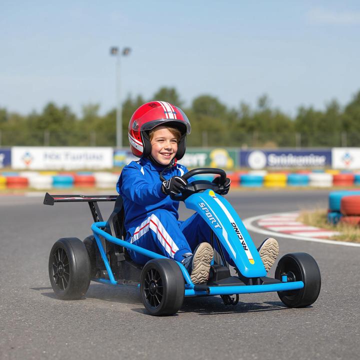 Actual product image Aiyaplay Kinder Elektro Gokart Kunststoff, Metall Blau