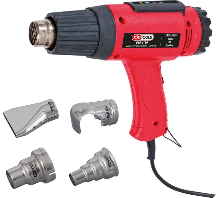 KS Tools Heissluftgebläsepistolen-Satzincl. 4 Aufsätze