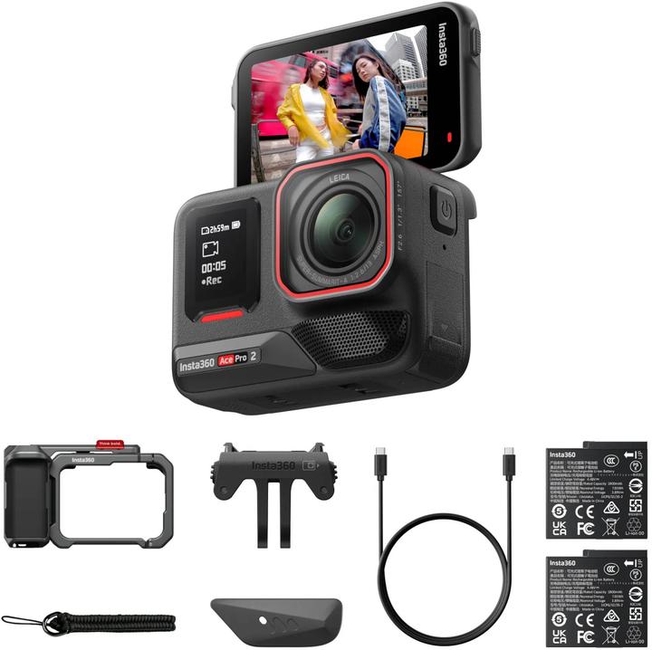 Insta360 Ace Pro 2 Xplorer Bundle (Dual Battery) (30p, Bluetooth, Wi-Fi)