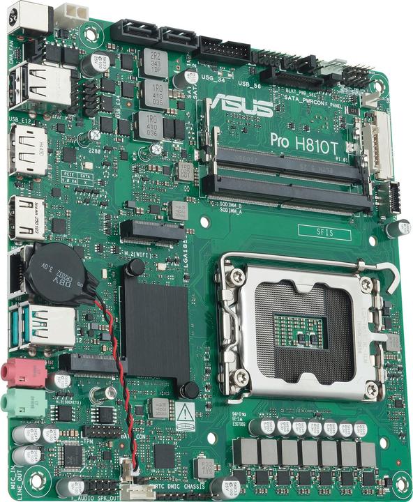 Productafbeelding ASUS PRO H810T-CSM (LGA 1851, Intel H810, Mini-ITX)