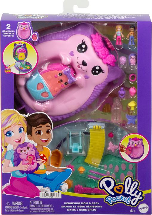 Actual product image Polly Pocket Igel-Mama & Baby Schatulle