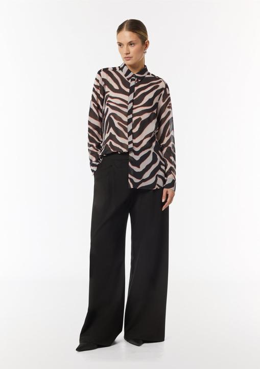 Image du produit Comma Bluse Chiffon-Bluse mit Hemdkragen (44)
