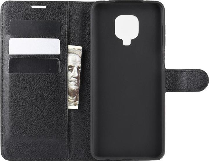 Actual product image Cover-Discount Xiaomi Redmi Note 9 Pro - leather case cover black (Xiaomi Redmi Note 9 Pro)