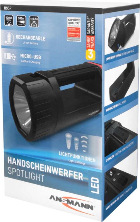 Actual product image Ansmann Professional handheld searchlight HS5R (8.10 cm, 330 lm)